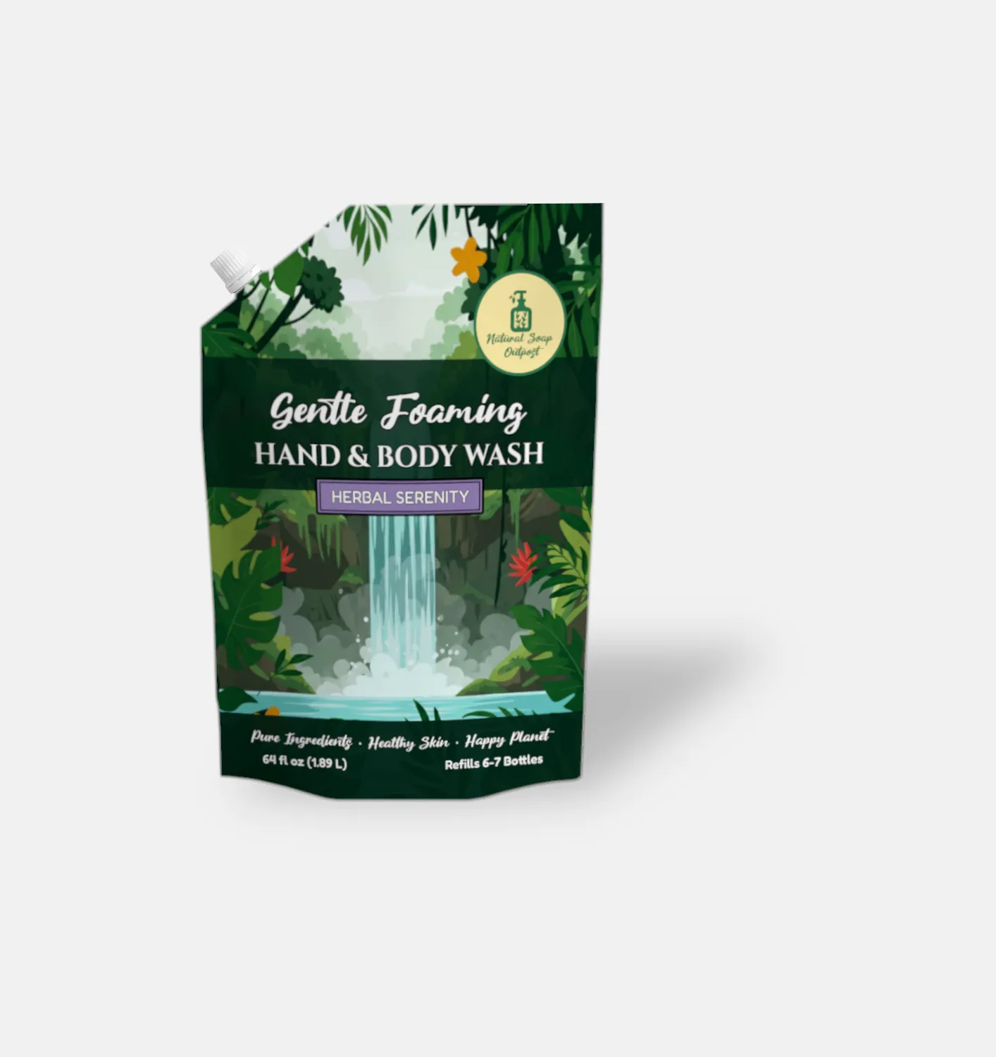 Gentle Foaming Liquid Soap 1/2 Gallon Refill